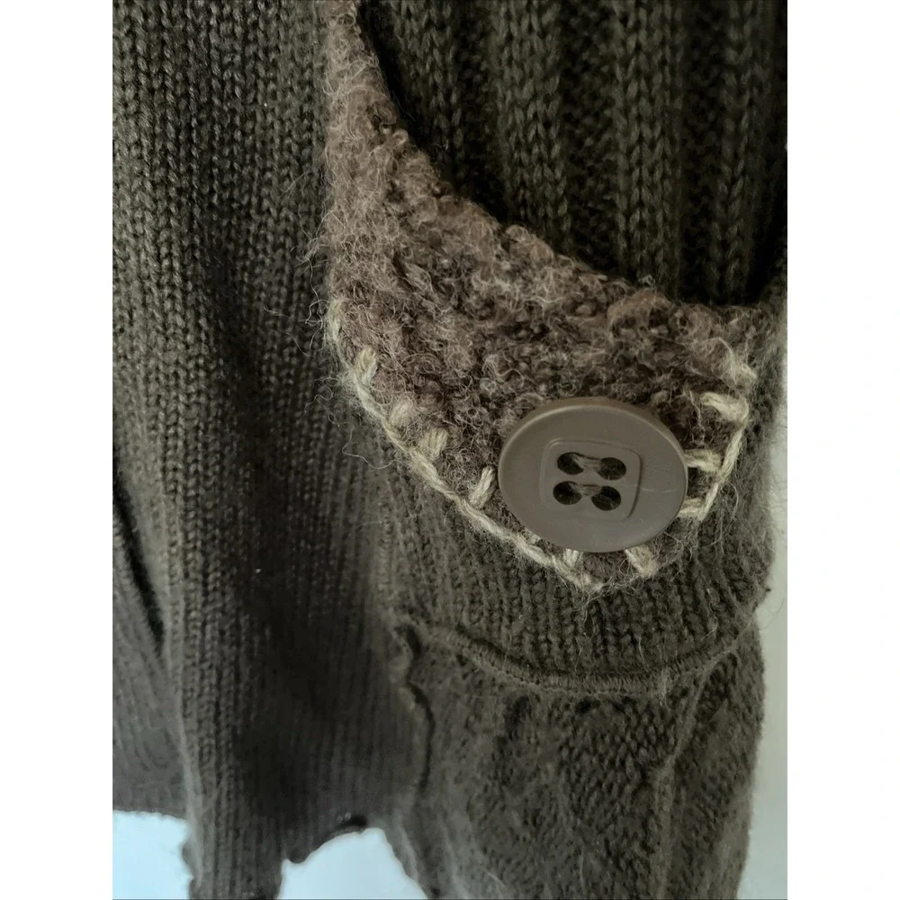 Monroe & Maine Ladies Duster Long Cardigan Size S Acrylic/Wool/Mohair Unusual